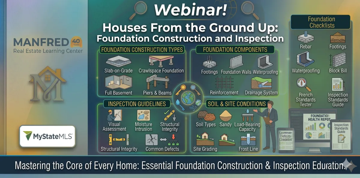 Webinar! Houses From the Ground Up: Foundation Construction and Inspection