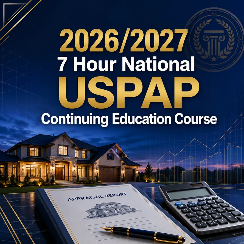 Webinar! 2026/2027 7 hour National USPAP Continuing Education Course