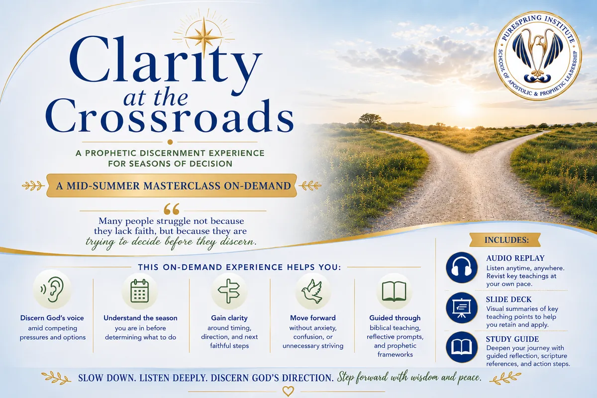 Clarity At The Crossroads Masterclass (On-Demand) Summer
