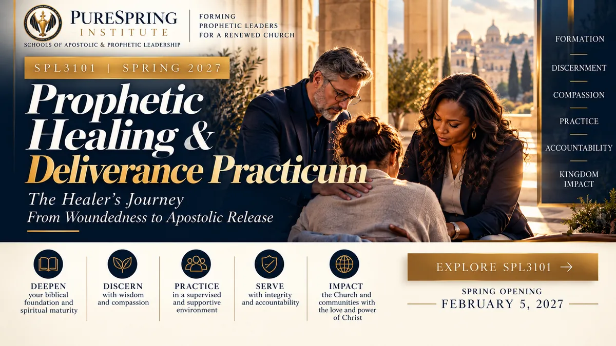 SPL3101: Prophetic Healing and Deliverance Practicum