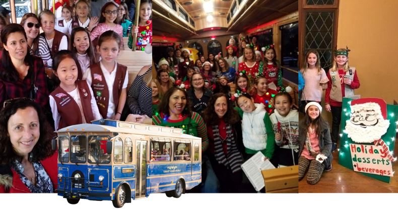 Girl Scouts Caroling Trolley Ride