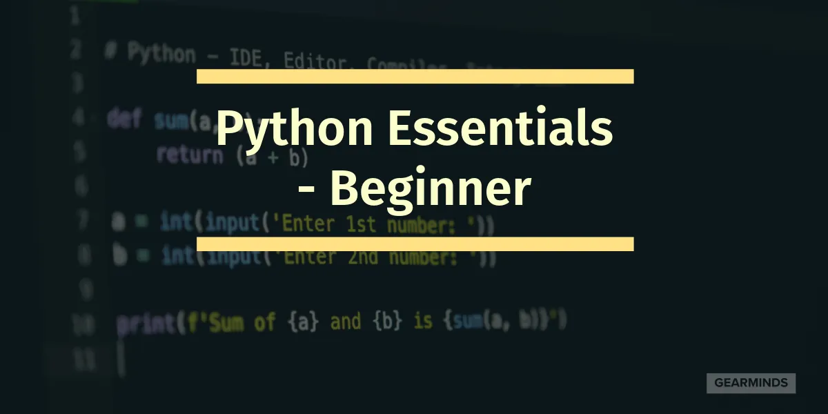 Python Essentials - Beginner