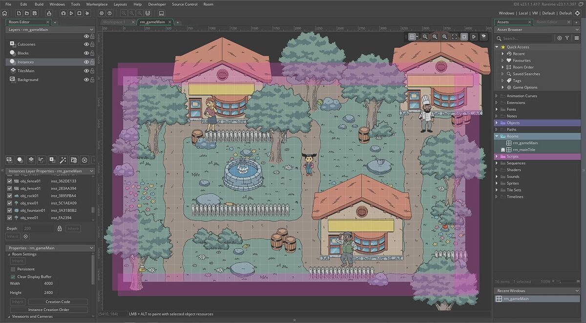 Build 2D Games with Game Maker Language