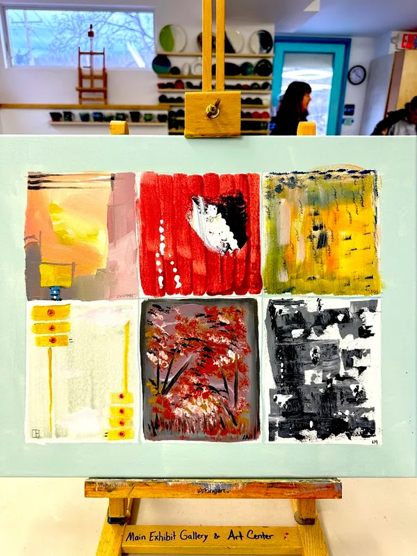 Beginners Abstract Acrylic Painting