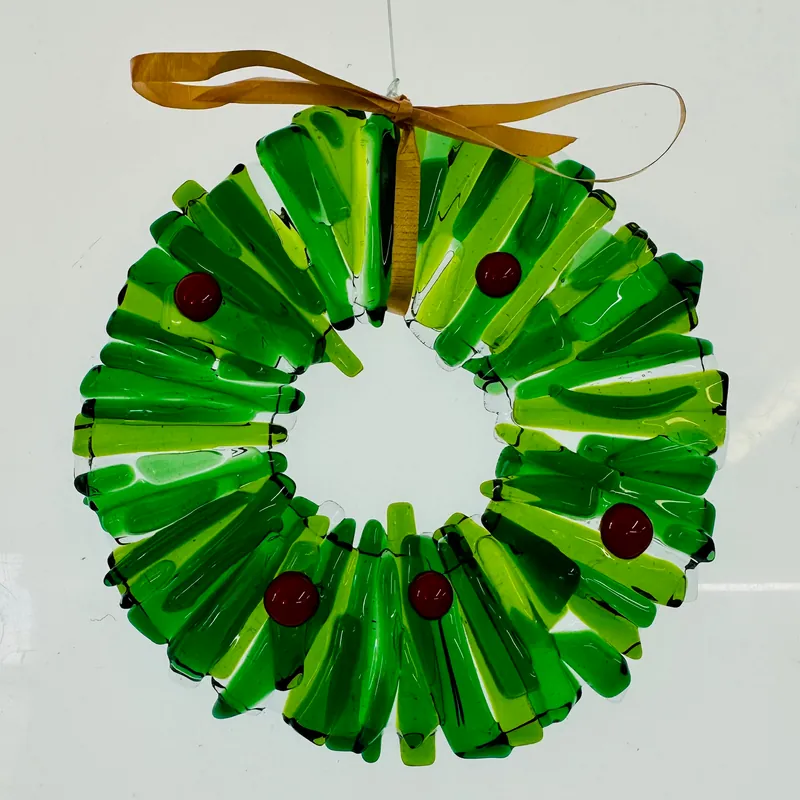 Fused Glass Wreath