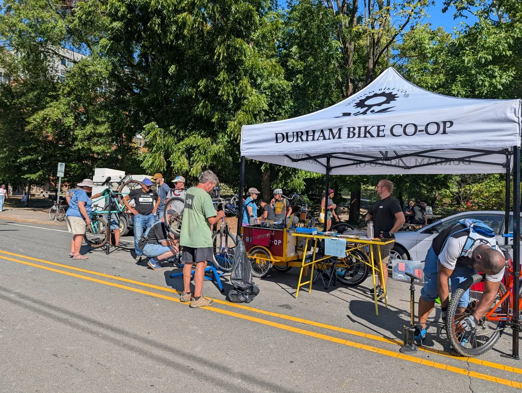 Mobile Bike repair with Bike Durham - A Bike Rodeo at the Library!