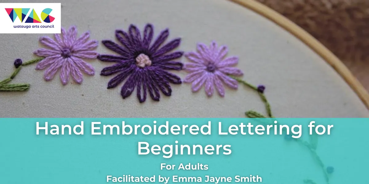 Hand Embroidered Lettering for Beginners