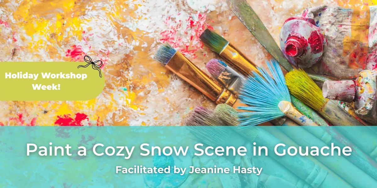 Gouache Holiday Cards: Paint a Cozy Snow Scene!