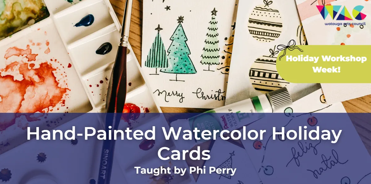Hand-Painted Watercolor Holiday Cards