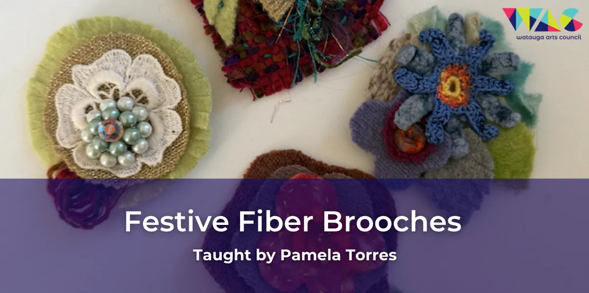 Holiday Workshop Week: Festive Fiber Brooches