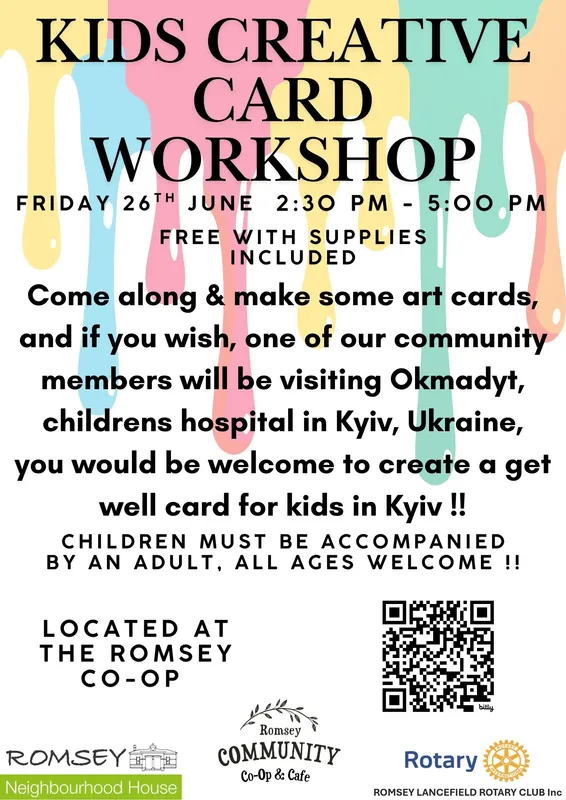 Kids creative card workshop
