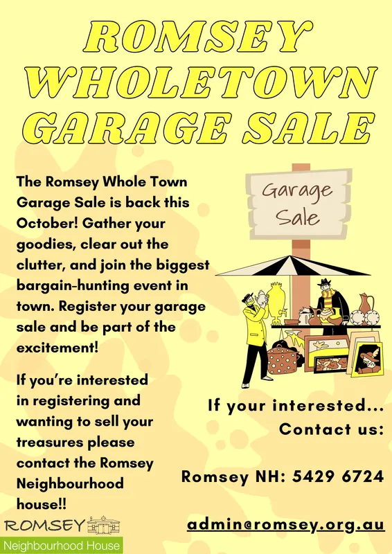 Romsey Garage Sale 2026
