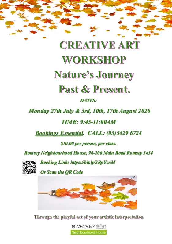 Creative Art Workshop: Nature’s Journey: Past & Present
