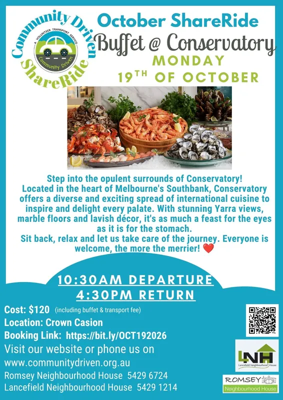 Lunch Buffet @ Crown Conservatory  (19 October 2026)