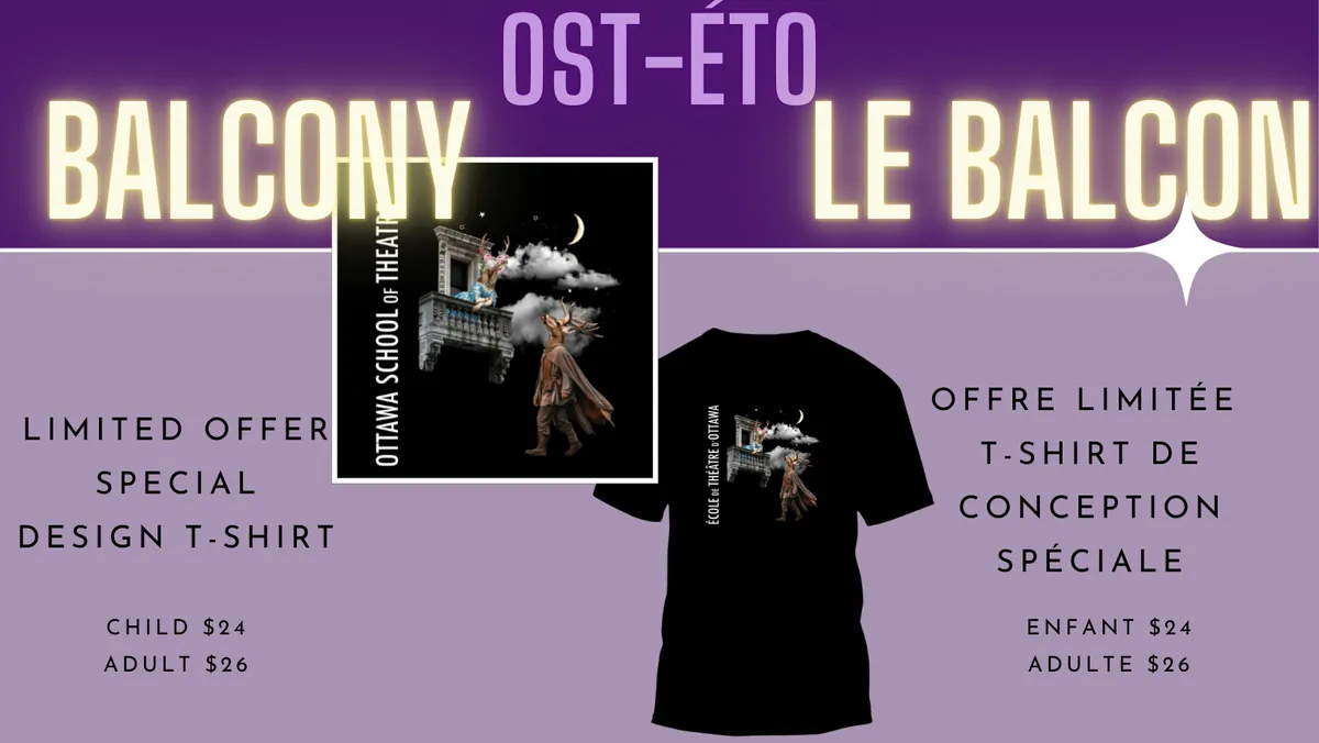 CHILD SIZES - LIMITED OFFER - SPECIAL DESIGN T-SHIRT - Balcony ** OFFRE LIMITÉE - T-SHIRT DE CONCEPTION SPÉCIALE - Balcon