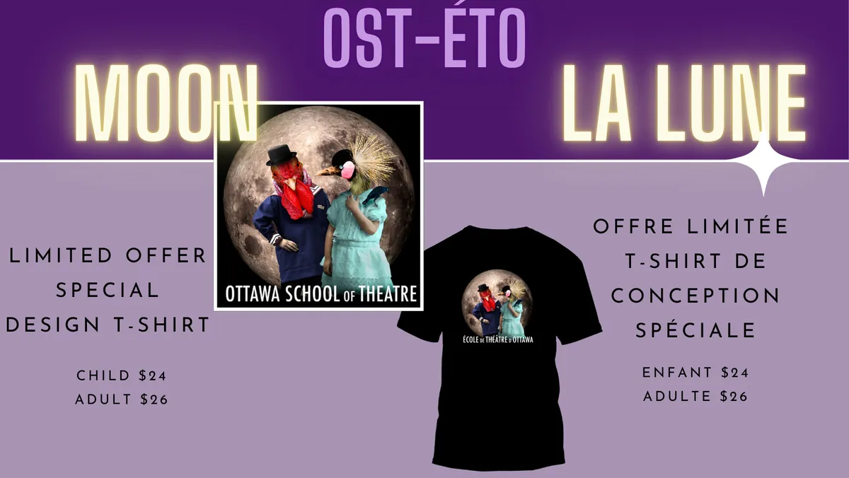 CHILD SIZES - LIMITED OFFER - SPECIAL DESIGN T-SHIRT - Moon ** OFFRE LIMITÉE - T-SHIRT DE CONCEPTION SPÉCIALE - Lune