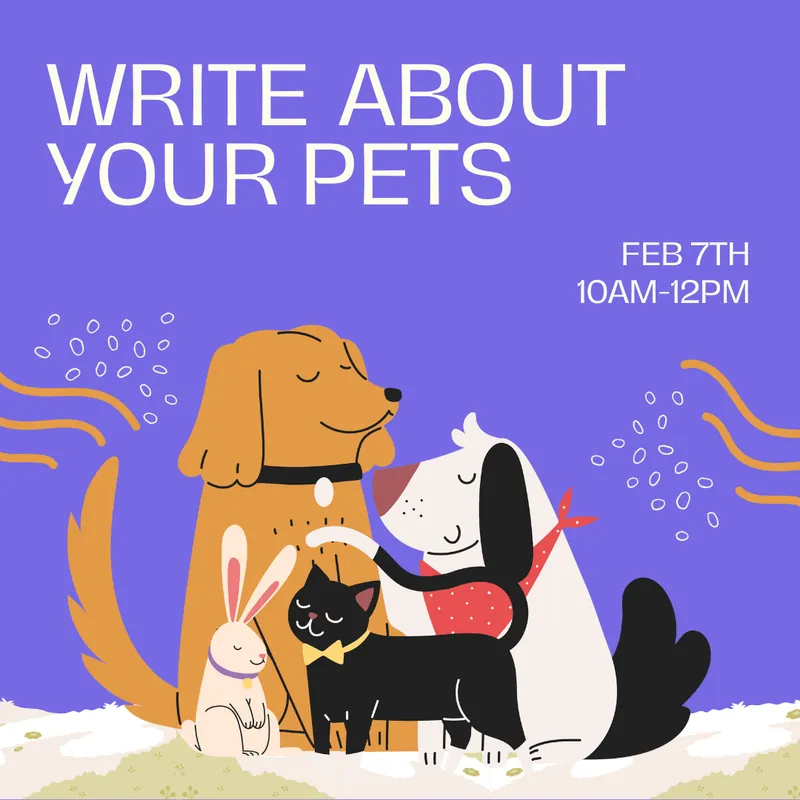 Write About Your Pets [ages 9-12]