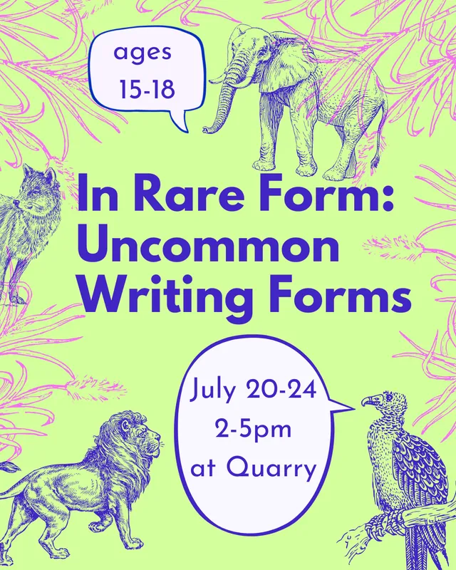In Rare Form: Uncommon Writing Forms [ages 15-18]
