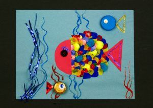 Mommy and Me Let's Explore Collaging - Fishy Fun