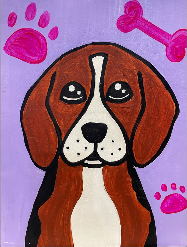Beagle Fun! -  Painting pARTy for Kids