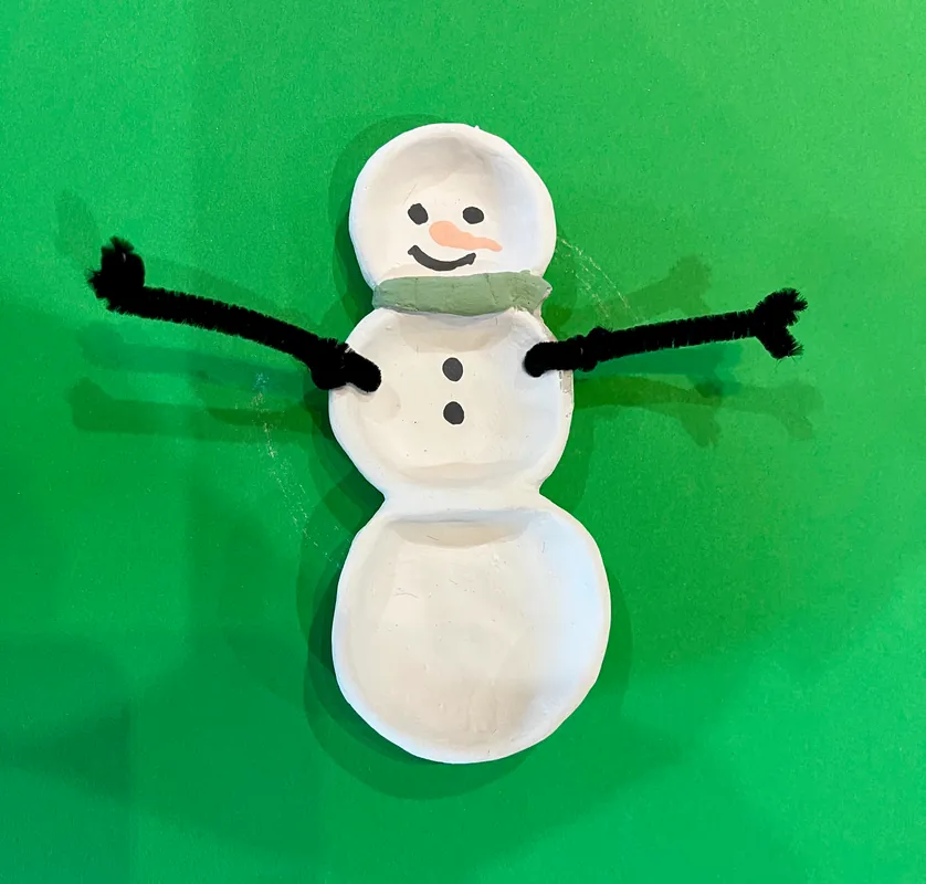 Mommy and Me Ceramic Snowman Dish