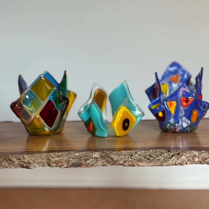 Fused Glass Vases