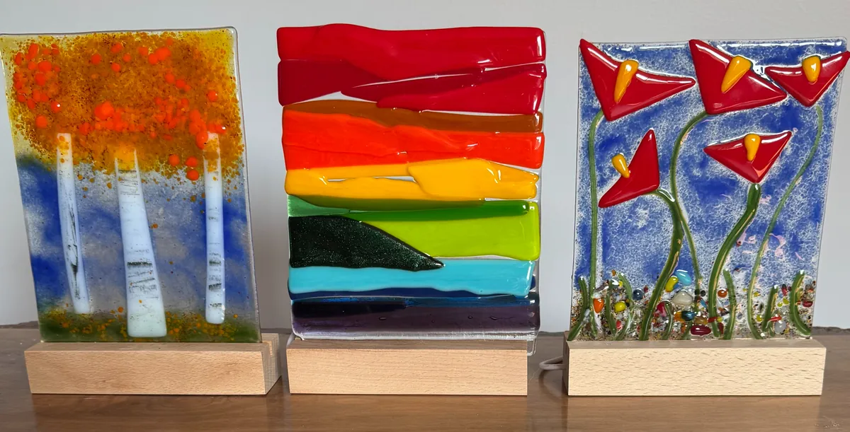 Fused Glass Small Lamp