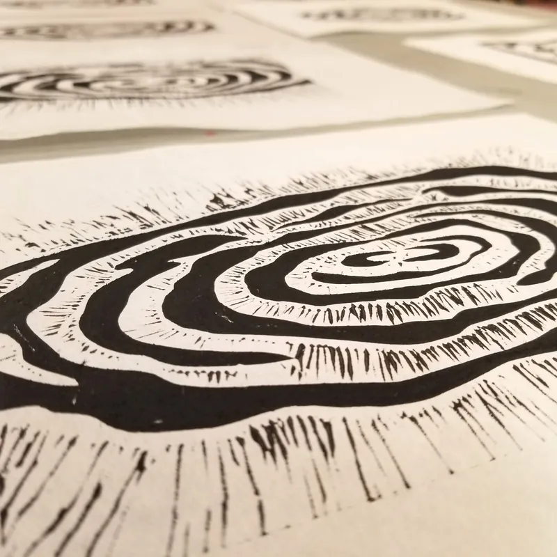 ALL NEW ! Printmaking - Relief Linocut Workshop