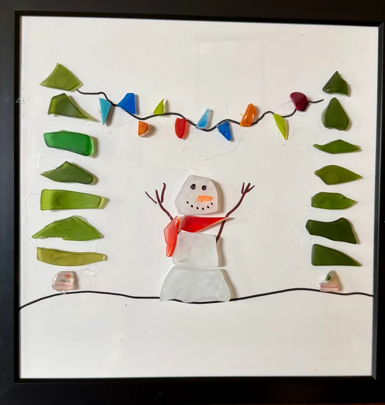"Sea Glass" Framed Winter Scene - A Unique Holiday Adventure!