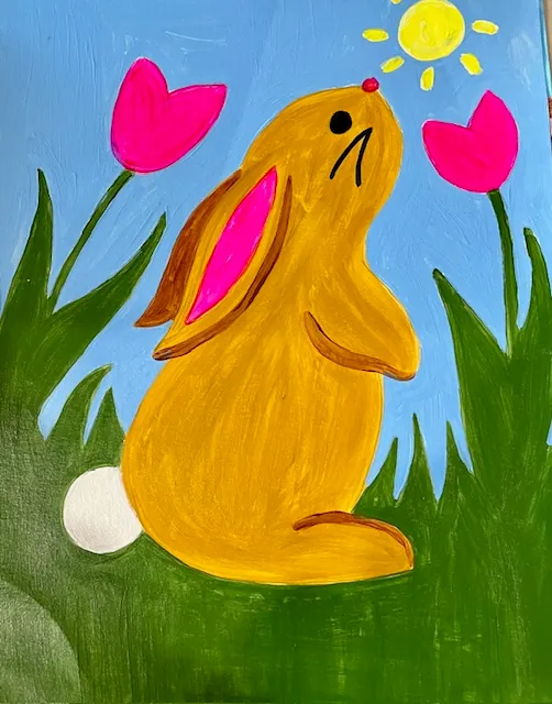 Spring Bunnies -  Painting pARTy for Kids