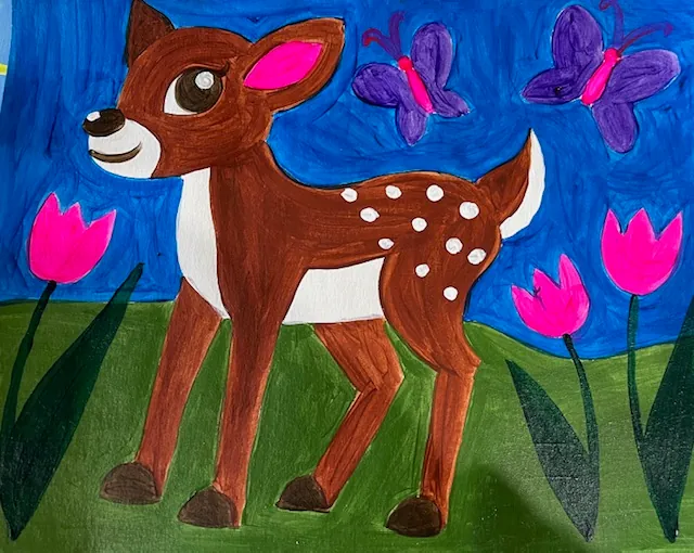 Baby Deer -  Painting pARTy for Kids
