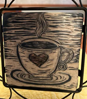 Ceramic Coffee and Tea Lover Trivets!