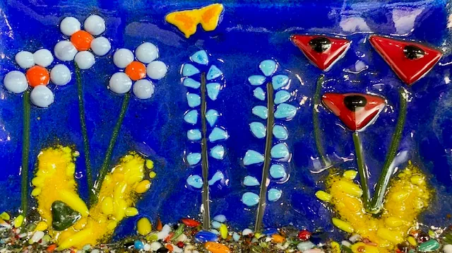 Fused Glass Serving Dish