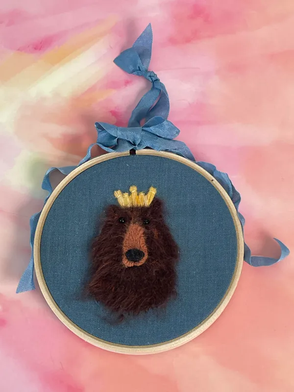 Introduction to Embroidery Workshop - Fuzzy Bear King or Queen!