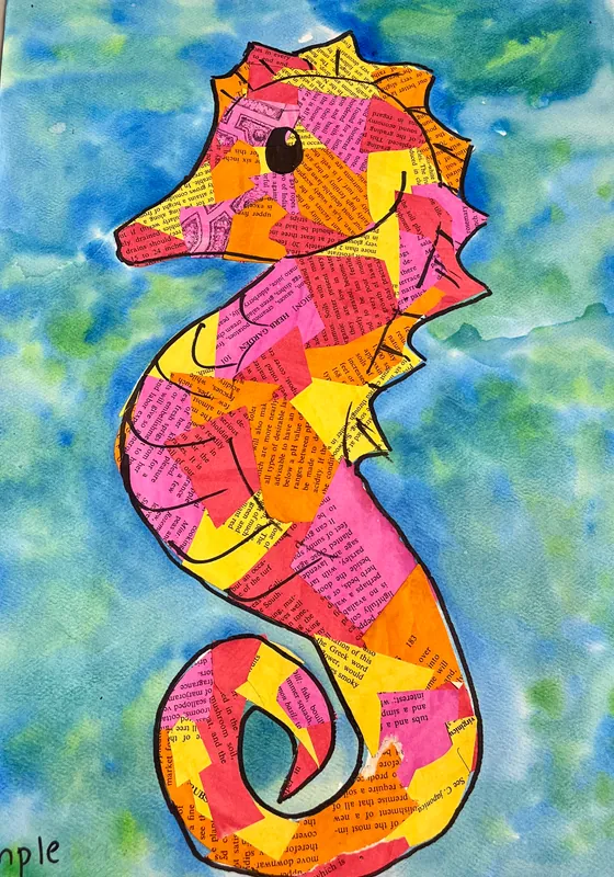 Summer Art Adventure Camp 1/2 day (Ages 6-9)  - Ocean Creatures Big and Small