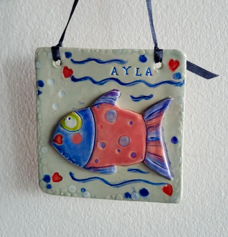 "Mommy" and Me Ceramic Name Sign