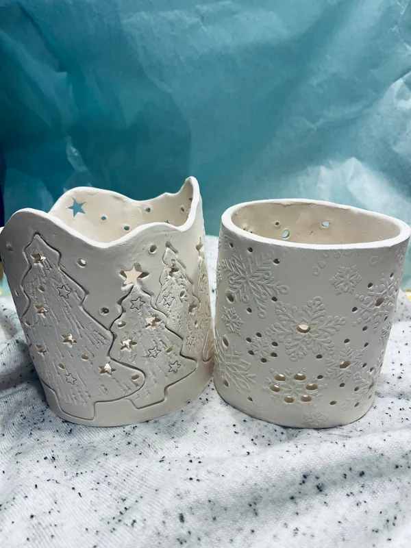 Ceramic Winter Luminary