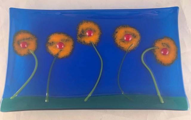 Fused Glass Serving Dish