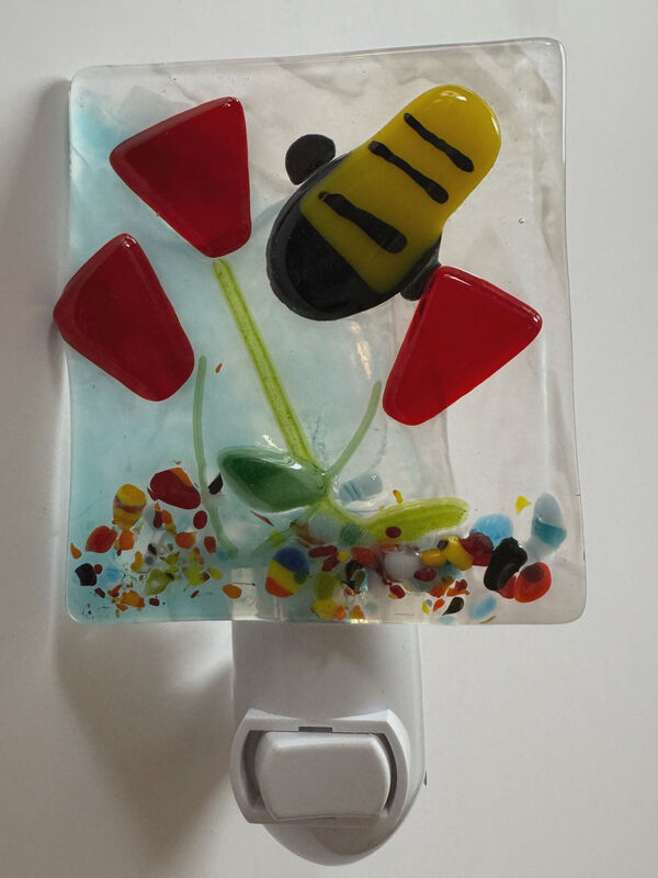 Fused Glass Nightlights or Ornaments You Choose