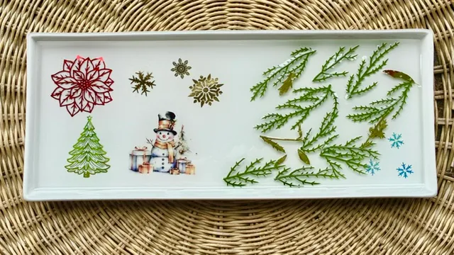 Holiday White Ceramic Trays