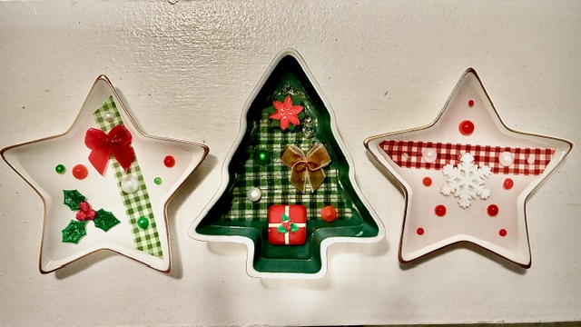 Star and Tree Resin Trinket Dishes