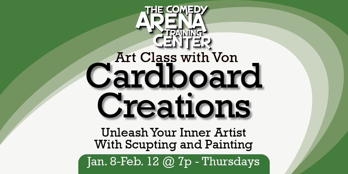 Cardboard Creations: Sculpting & Painting Art Class (Thursdays, Jan 8 - Feb 12)