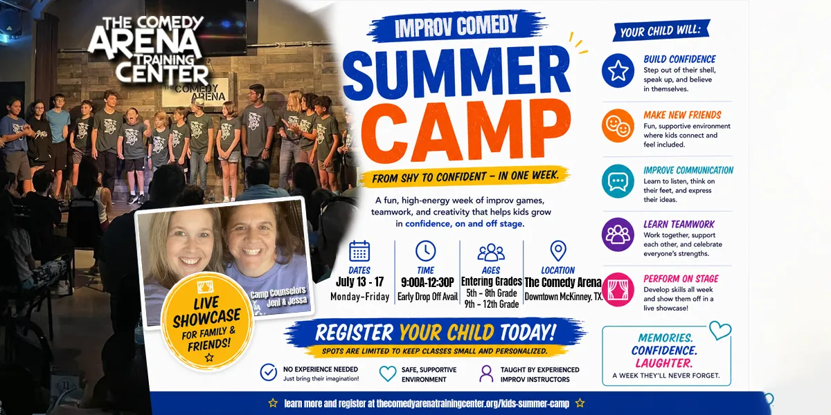 5-Day Improv Summer Comedy Camp for 5th-8th & 9th-12th Grade (July 13-17th)
