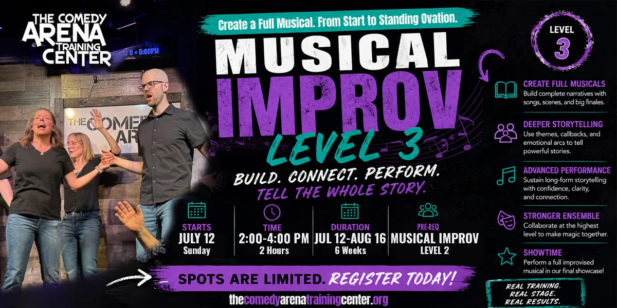 Musical Improv Level 3 - Full Narrative Musical (Sunday, July 12 - Aug 16)