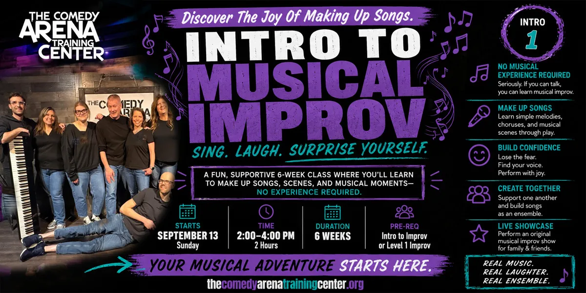 Intro to Musical Improv Comedy (Sundays, Sep 13 - Oct 18)