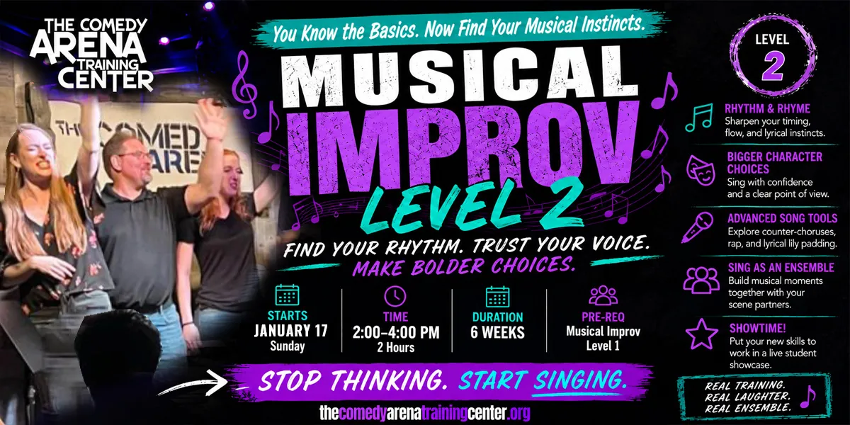 Musical Improv Level 2 - Skills Through Practice (Sunday, Jan 17 - Feb 21)