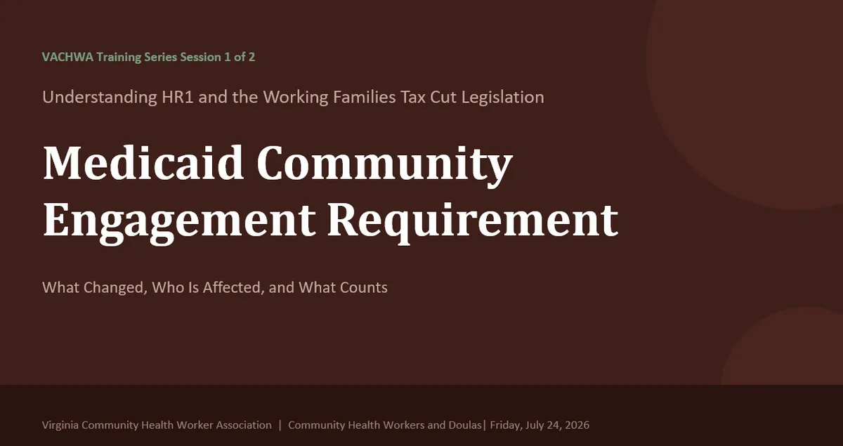 Training Series: Understanding HR1 and the Working Families Tax Cut Legislation