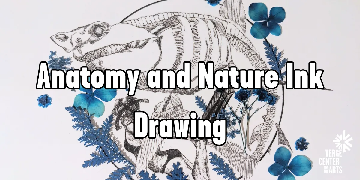Anatomy and Nature Ink Drawing