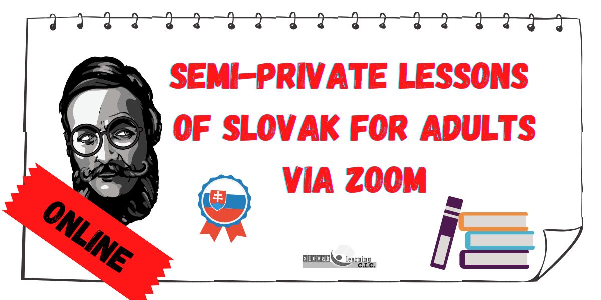 Online Course of Slovak language for Adults (semi-private, different levels and different days available)