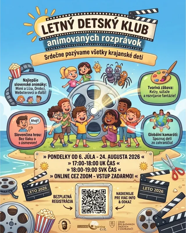 Letný klub animovaných rozprávok pre deti